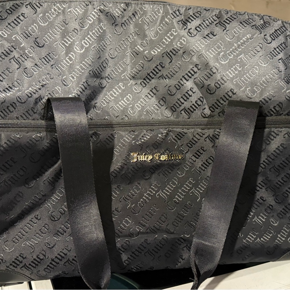 Juicy Couture Black rollingTote Bag